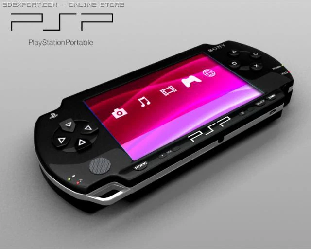 sony psp 3D Model .c4d .max .obj .3ds .fbx .stl .blend
