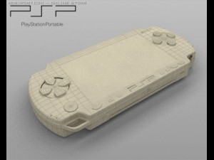 sony psp 3Dモデル