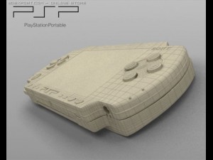 sony psp 3Dモデル