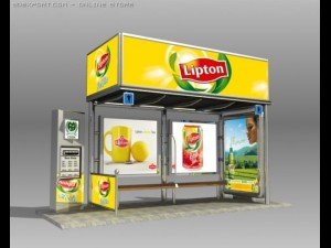 bus stop shelter lipton  brand 3Dモデル