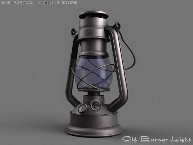 old lantern 3D Model .c4d .max .obj .3ds .fbx .stl .blend 