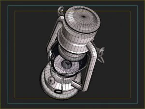 old lantern 3D Model