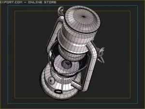 old lantern 3D Model
