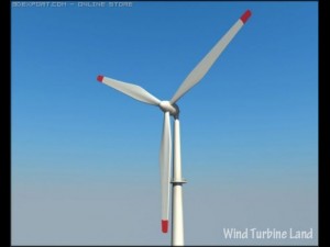 wind turbine 3D 模型