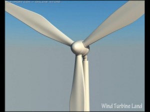 wind turbine 3D 模型