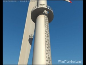 wind turbine 3D 模型