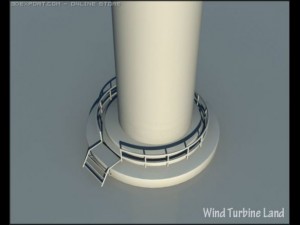 wind turbine 3D 模型