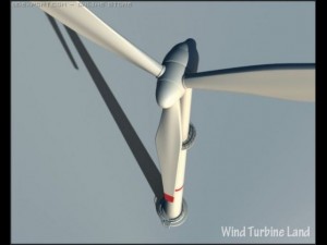 wind turbine 3D 模型
