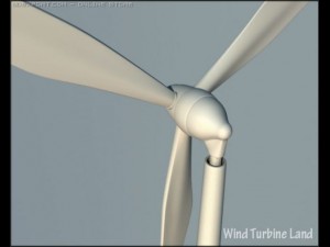 wind turbine 3D 模型