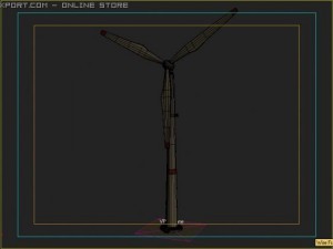 wind turbine 3D 模型