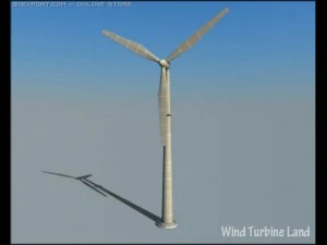 wind turbine 3D Model