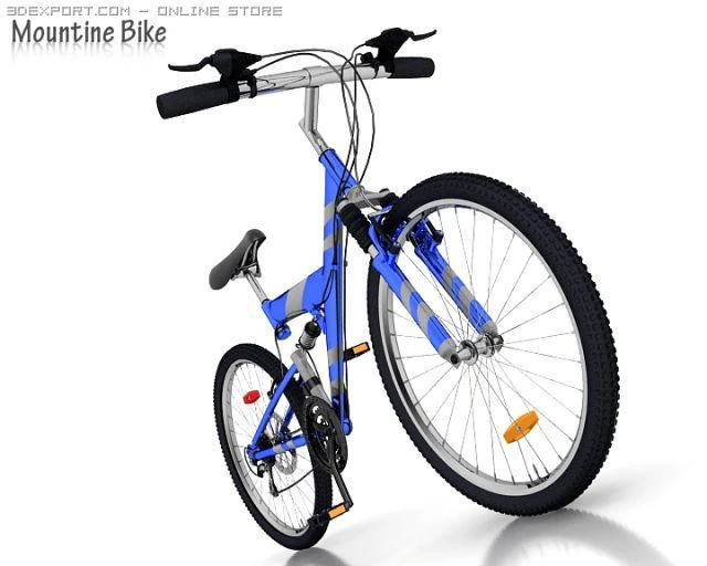 mountine bike 3D Model .c4d .max .obj .3ds .fbx .stl .blend 