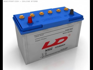 car battery 3D-Modell