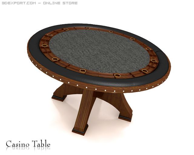 casino table 3D Modell .c4d .max .obj .3ds .fbx .stl .blend 