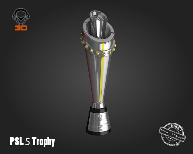 psl 5 trophy Modello 3D .c4d .max .obj .3ds .fbx .stl .blend 