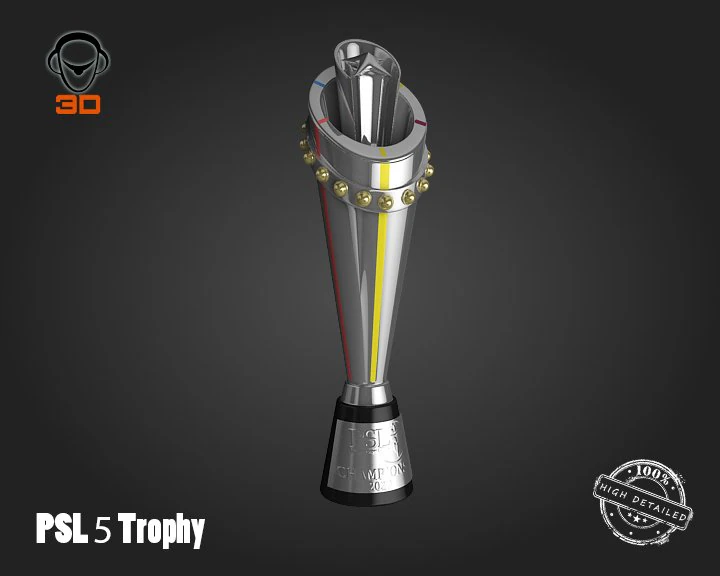 psl 5 trophy 3D Model .c4d .max .obj .3ds .fbx .stl .blend 