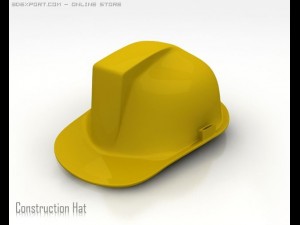 consturction hat Model 3D