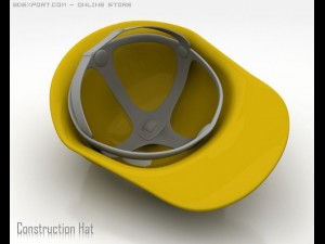 consturction hat Model 3D