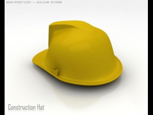 consturction hat Model 3D