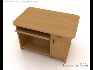 컴퓨터 테이블 3D 모델