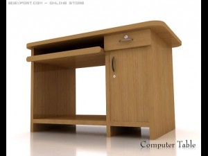 computer table Modello 3D