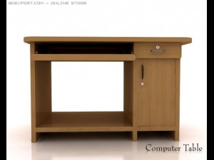 computer table Modello 3D