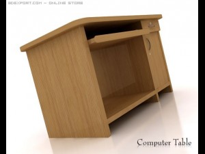computer table Modello 3D