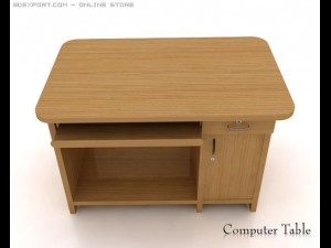 computer table Modello 3D