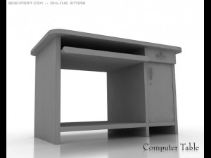 computer table Modello 3D
