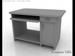 computer table Modello 3D