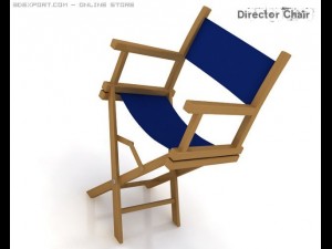 director chair Modèle 3D