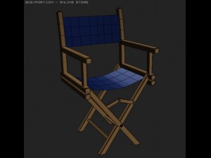 director chair Modèle 3D