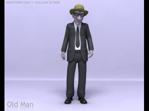 old man rig 3D Модель