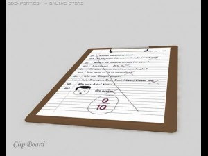 papper clip board 3D Model