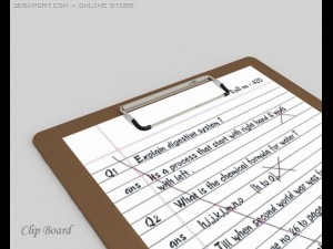 papper clip board Modelo 3D