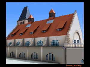 lowpoly city building 3D Model