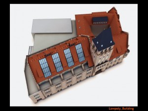 lowpoly city building 3D Model