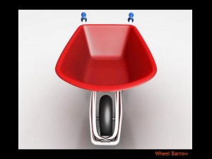 wheel barrow 3D मॉडल