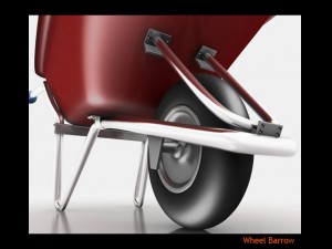 wheel barrow 3D मॉडल