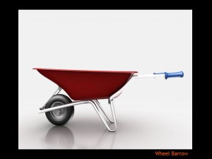 wheel barrow 3D मॉडल