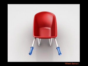 wheel barrow 3D मॉडल