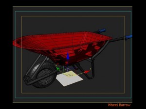 wheel barrow 3D मॉडल