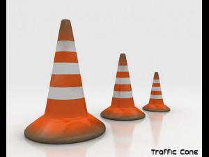 road traffic cone 3D Model