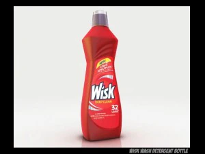wisk wash detergent bottle 3D Model