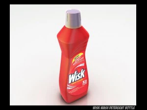 wisk wash detergent bottle 3D Model