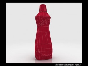 wisk wash detergent bottle Modello 3D