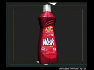 wisk wash detergent bottle 3D Model