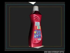 wisk wash detergent bottle 3D Model