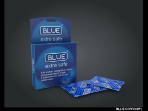 blue condom 3D Model