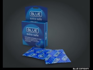 blue condom Model 3D